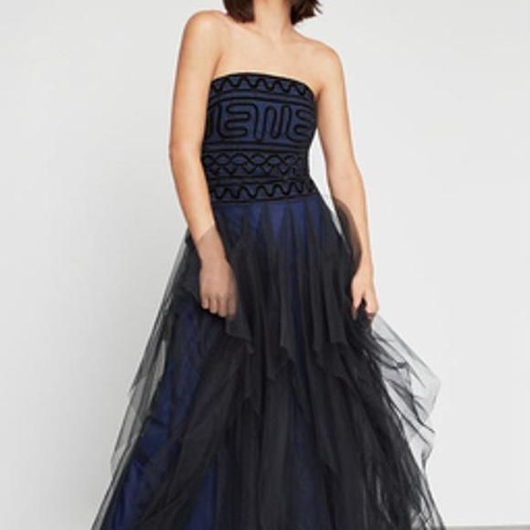 Black & Blue Evening tulle dress - Picture 3 of 4